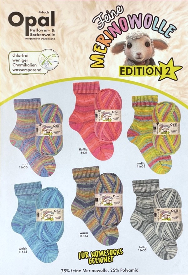 パラノイア フーパー　オリカラ 横田ボタン店 / Opal【オパール】Fein Merinowolle 2 (ファインメリノ