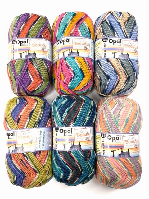 Opal オパール毛糸 ビューティ３ 全６色セット-